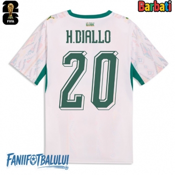 Senegal Habib Diallo #20 Tricou Fotbal Replică Mondial 2026 Barbati Acasa